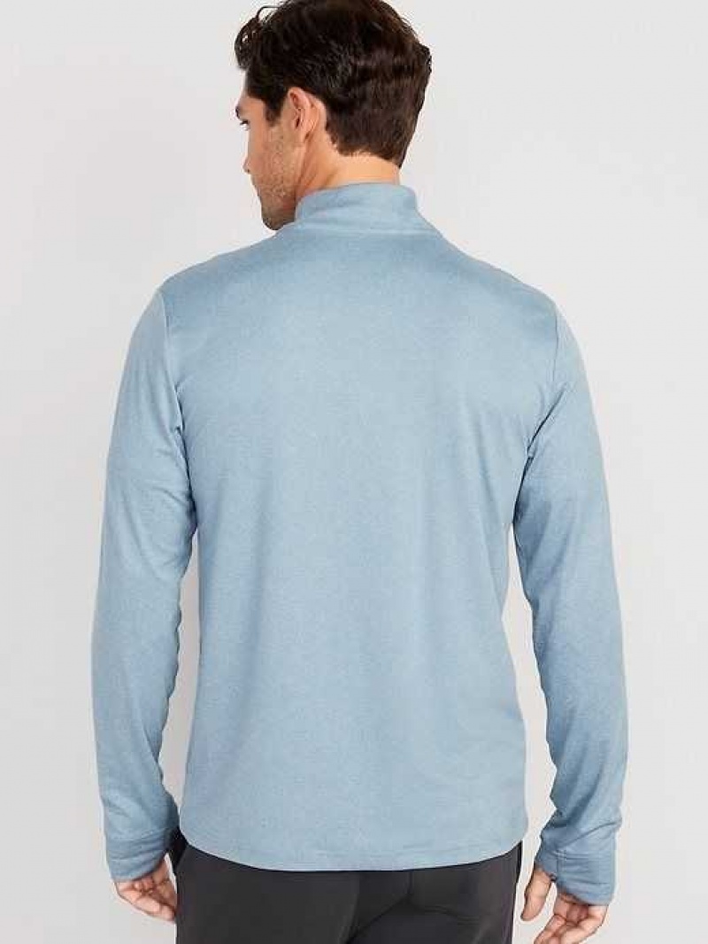 Old Navy Cloud 94 Soft 1/4-Zip Pullover Blue Light Blue | IOD073298