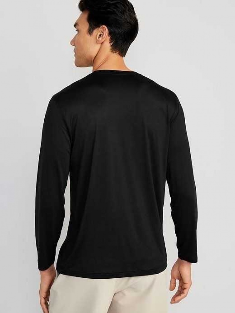 Old Navy Cloud 94 Soft Long-Sleeve T-Shirt Black | ZLD165073