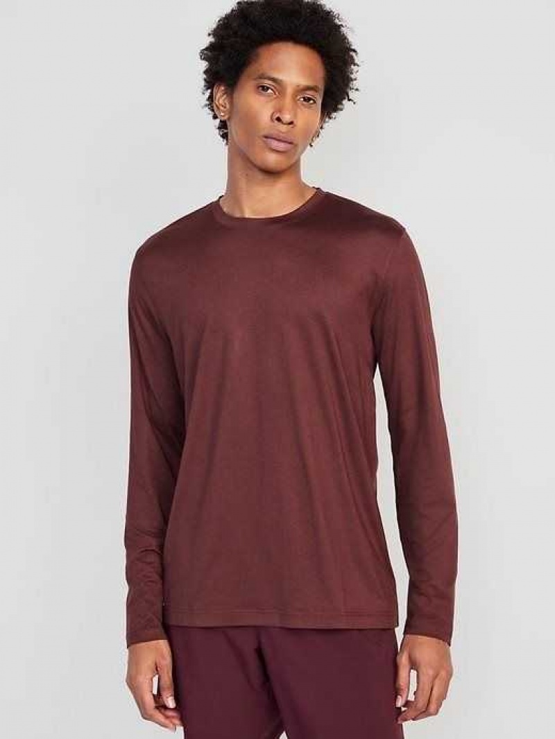 Old Navy Cloud 94 Soft Long-Sleeve T-Shirt Raisin Arizona | PUT754318