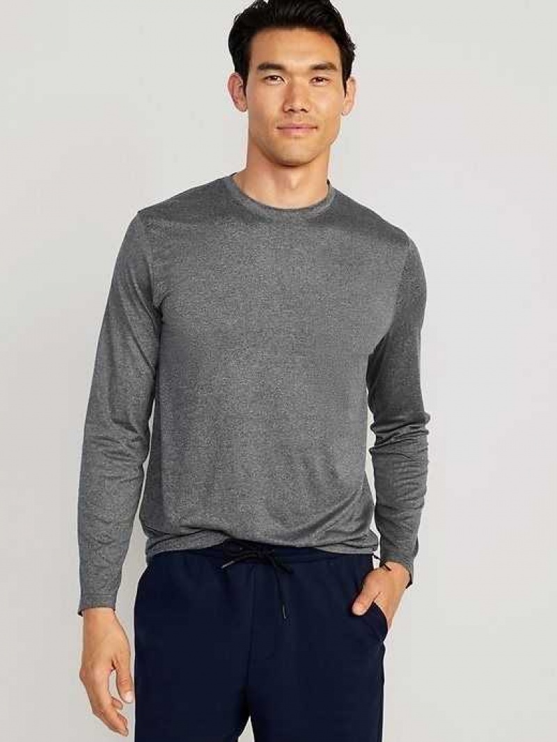 Old Navy Cloud 94 Soft Long-Sleeve T-Shirt Grayscale | MEN251786