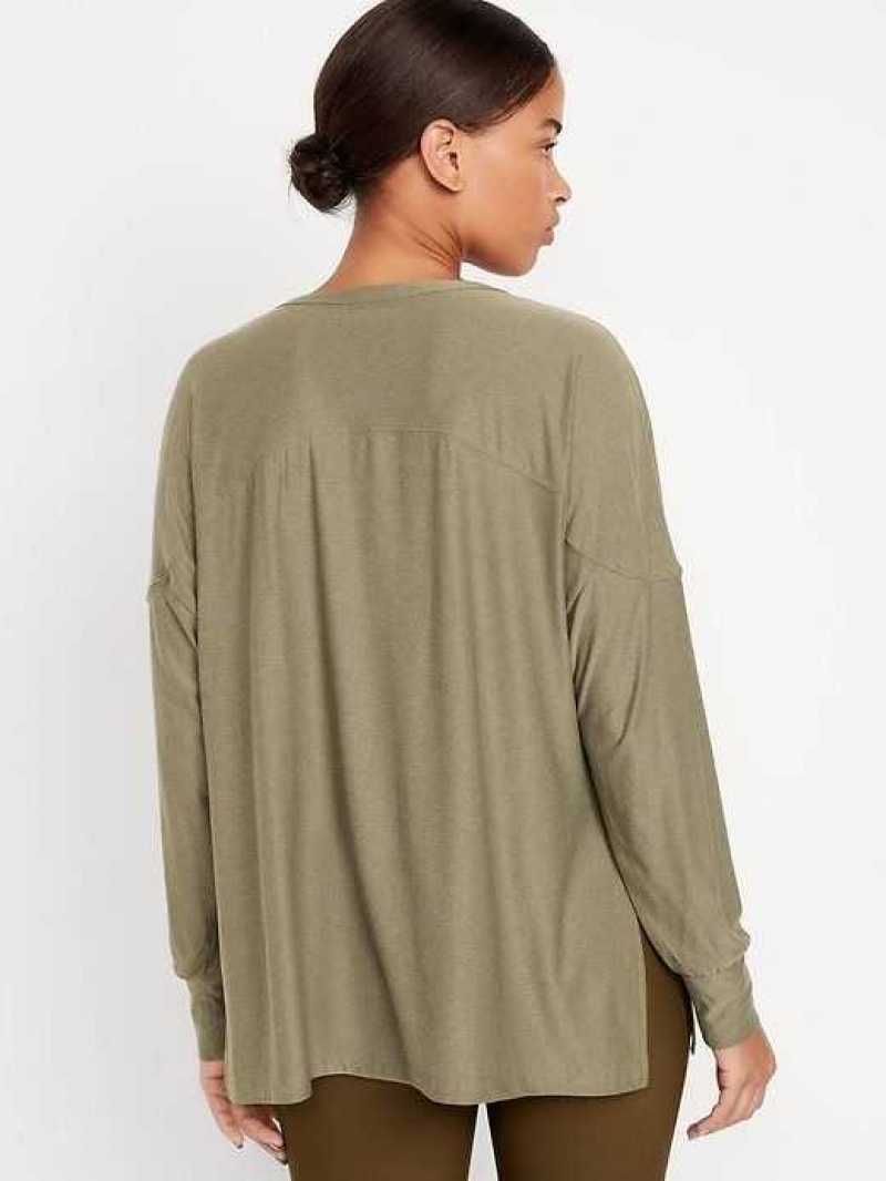 Old Navy Cloud 94 Soft Long Sleeve Tunic Grey | LEQ154762