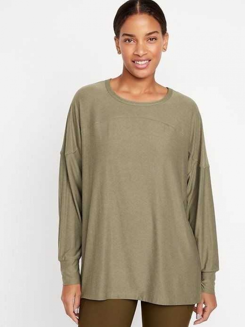 Old Navy Cloud 94 Soft Long Sleeve Tunic Grey | LEQ154762