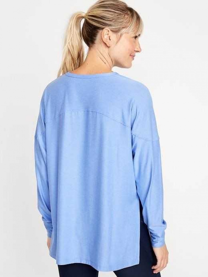 Old Navy Cloud 94 Soft Long Sleeve Tunic Blue | KTD083426