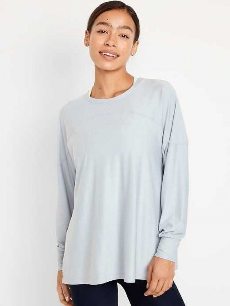 Old Navy Cloud 94 Soft Long Sleeve Tunic Cloud Cover | BHL517406