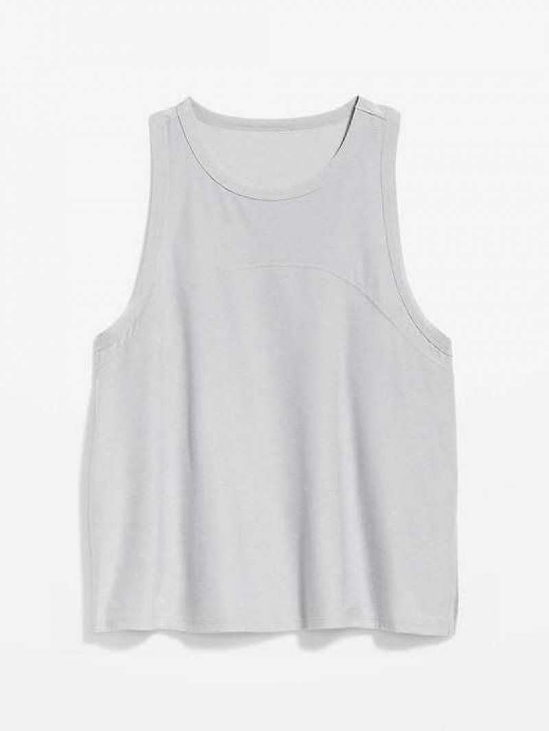 Old Navy Cloud 94 Soft Slub-Knit Tank Top Grey | PMV290574