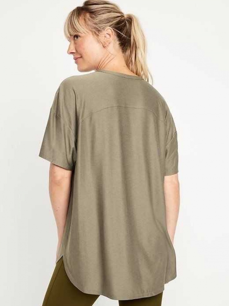 Old Navy Cloud 94 Soft Tulip-Hem Tunic Grey | JGH160728