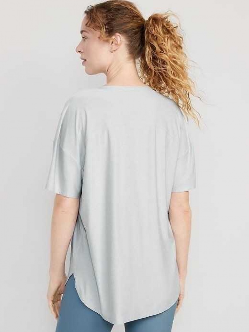 Old Navy Cloud 94 Soft Tulip-Hem Tunic Light Grey | CRL168352