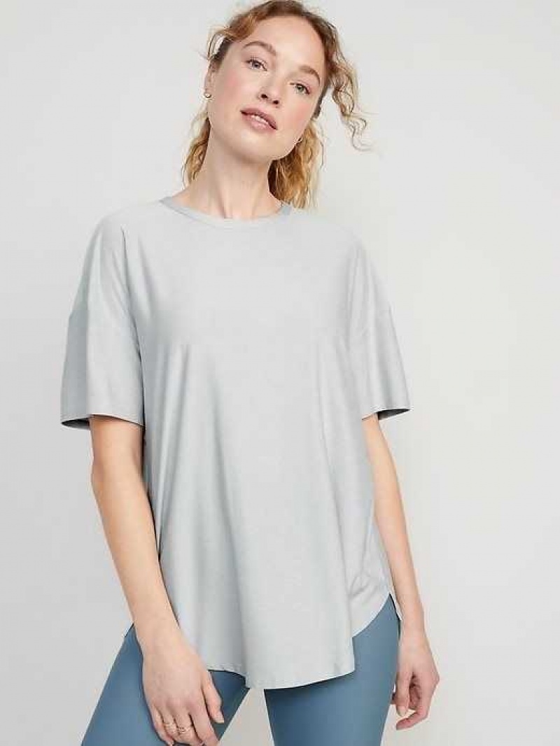 Old Navy Cloud 94 Soft Tulip-Hem Tunic Light Grey | CRL168352