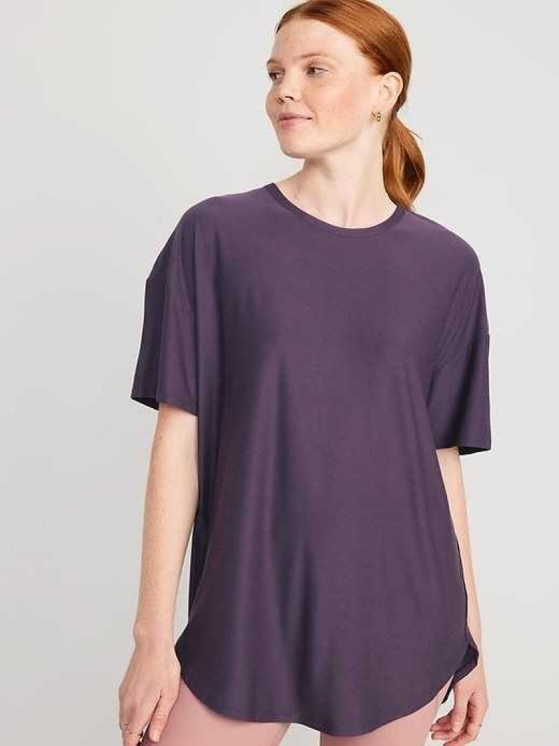 Old Navy Cloud 94 Soft Tulip-Hem Tunic Nebula | PKM831756