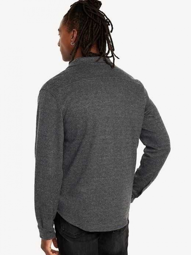 Old Navy Cozy-Knit Pocket Shirt Grey | JER671453