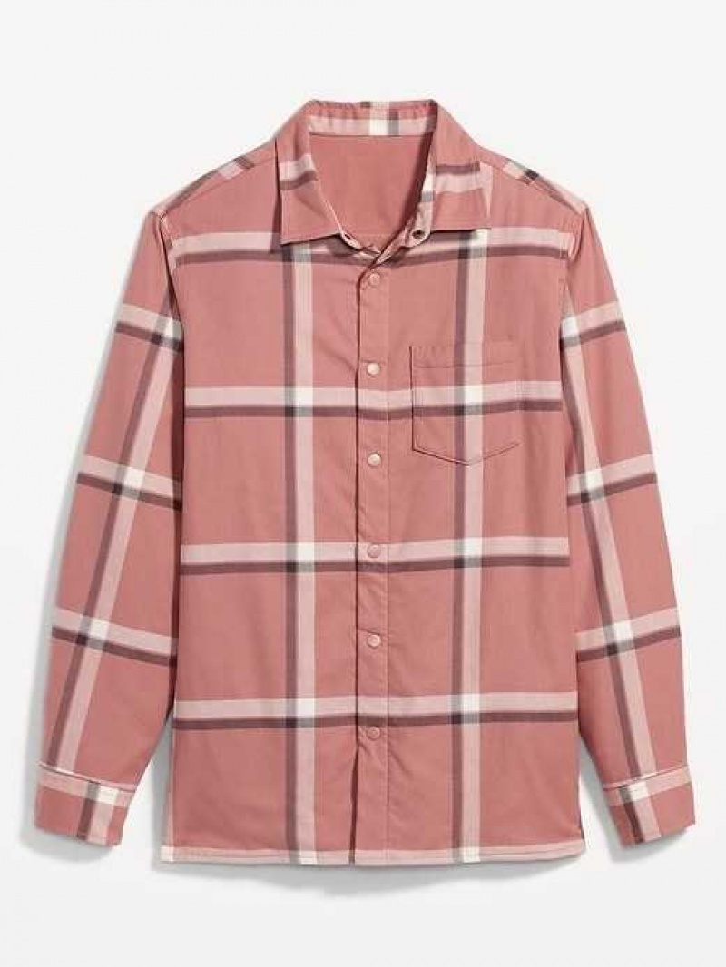 Old Navy Cozy-Lined Shacket Light Pink | HPL246731