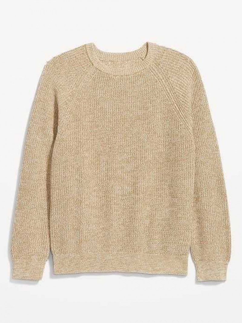 Old Navy Crew-Neck Raglan Sweater Beige | KLH763048