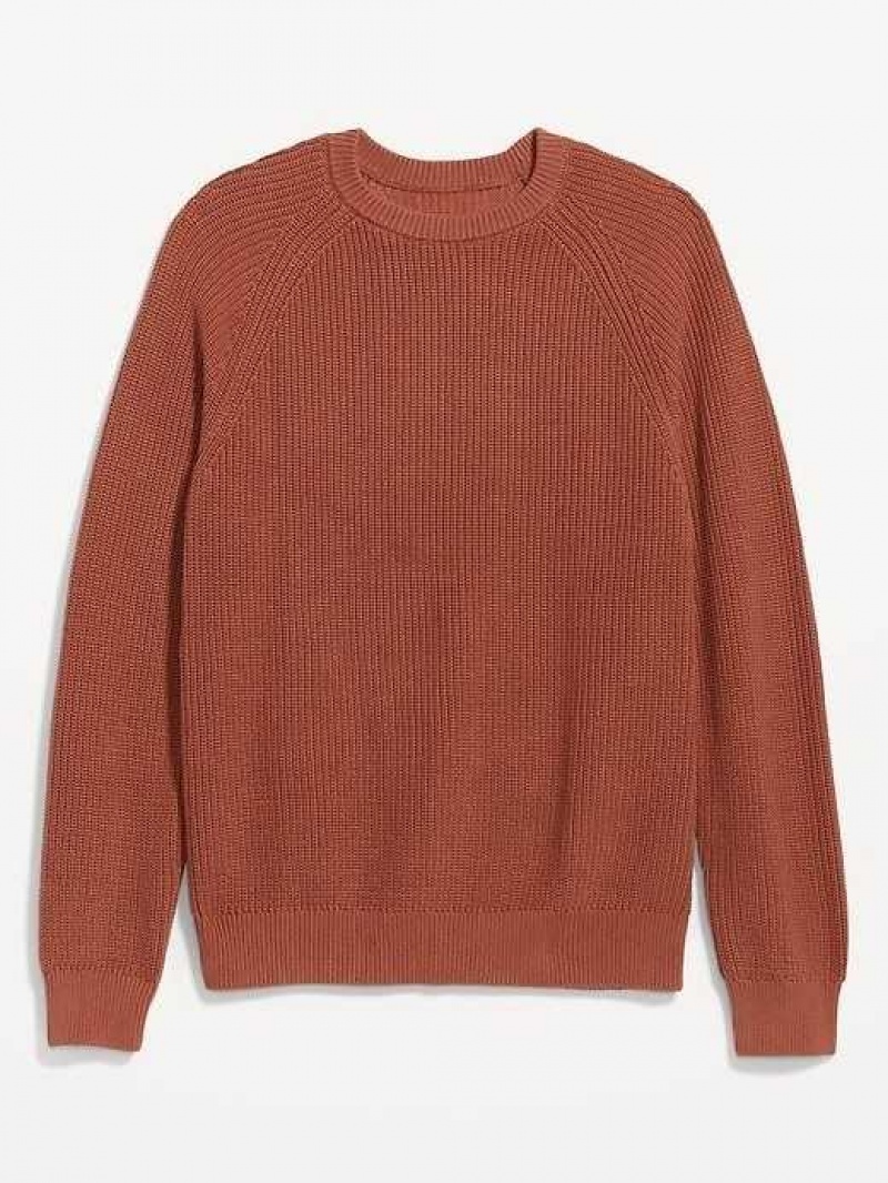 Old Navy Crew-Neck Shaker-Stitch Sweater Apple Cinnamon | POB936724