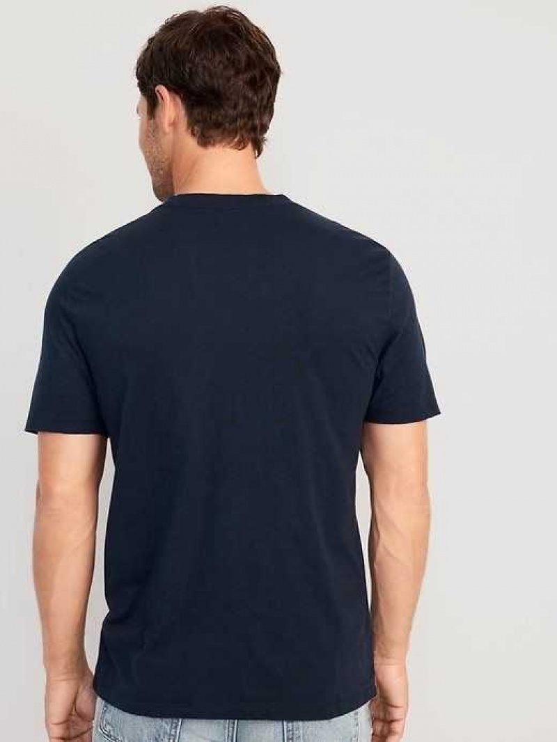 Old Navy Crew-Neck T-Shirt Navy | OEV524693