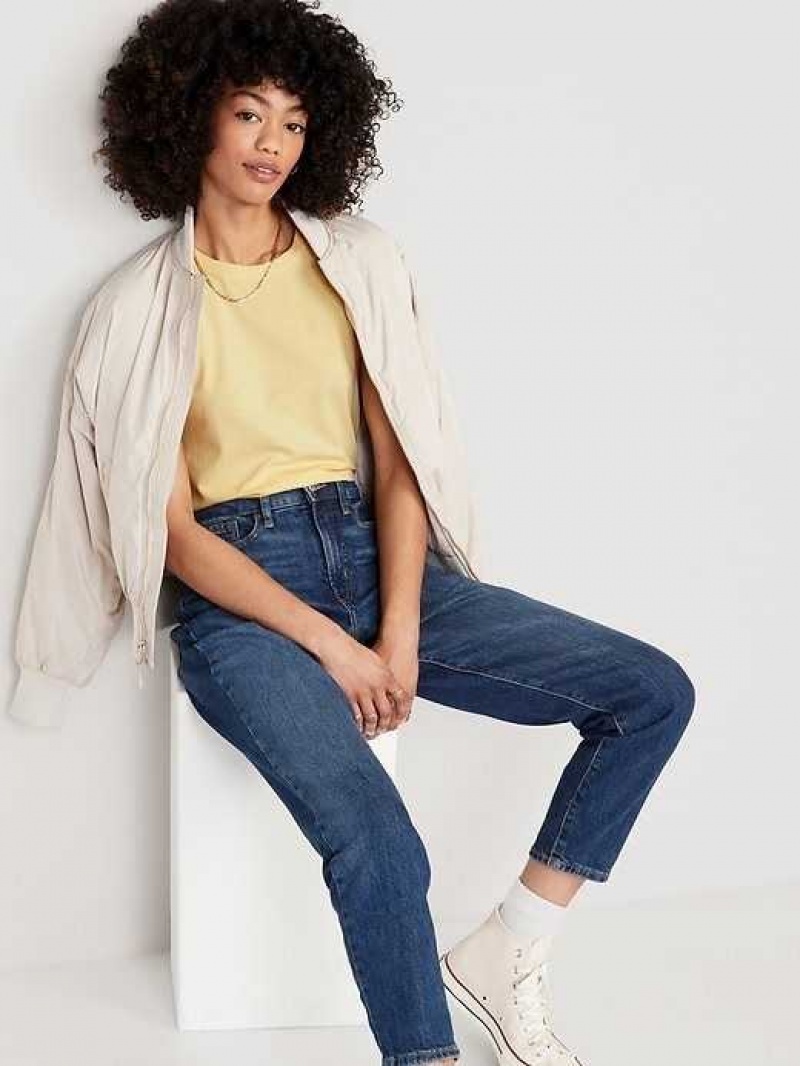 Old Navy Cropped Slim-Fit T-Shirt Yellow | VXW708549