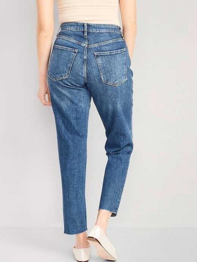 Old Navy Curvy High-Waisted OG Straight Ankle Jeans Saylor | ZKY194570