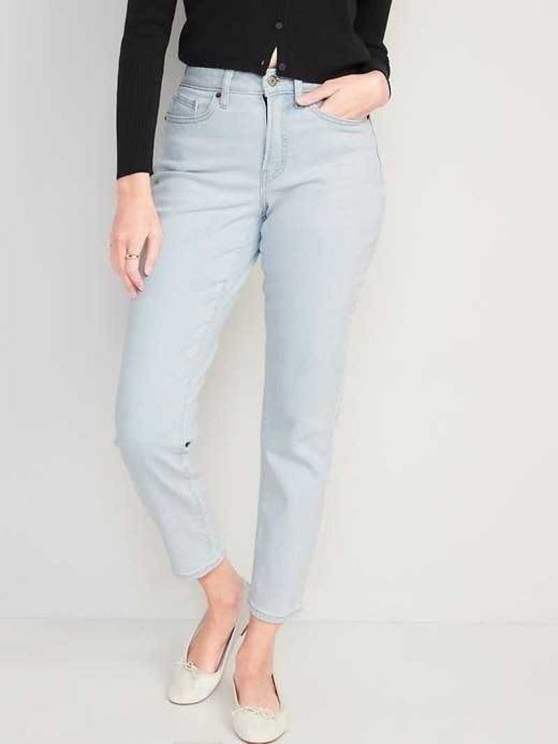 Old Navy Curvy High-Waisted OG Straight Ankle Jeans Ferngully | NLR724685