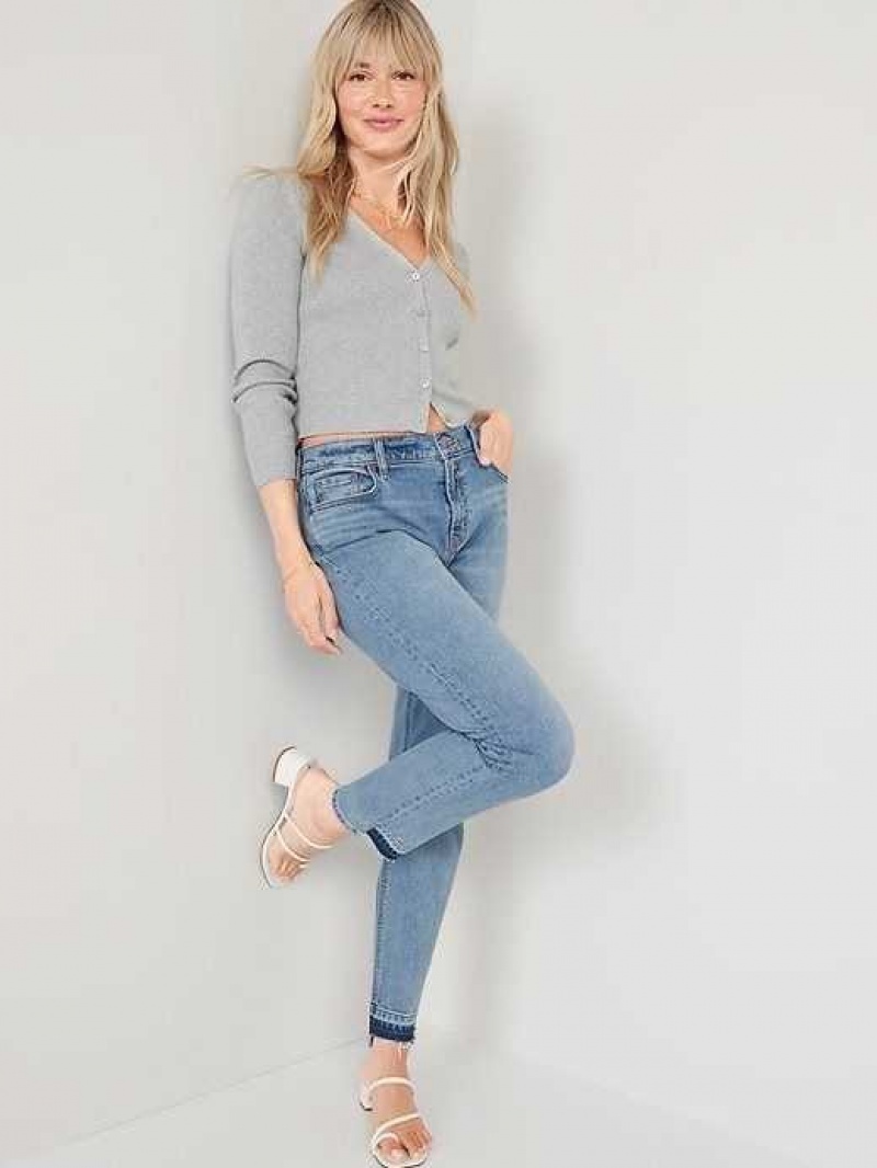 Old Navy Cut-Off Boyfriend Straight Jeans Kacee | HXD679482