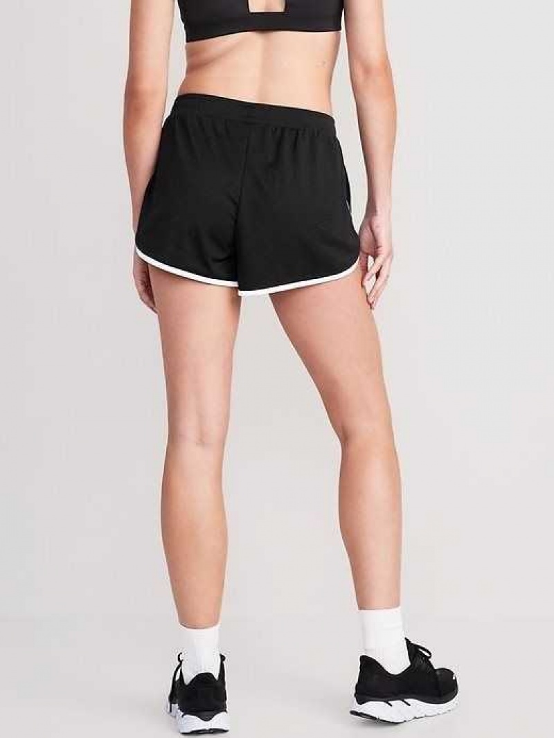 Old Navy Dolphin-Hem Mesh Performance Shorts Blackjack | TKB821645