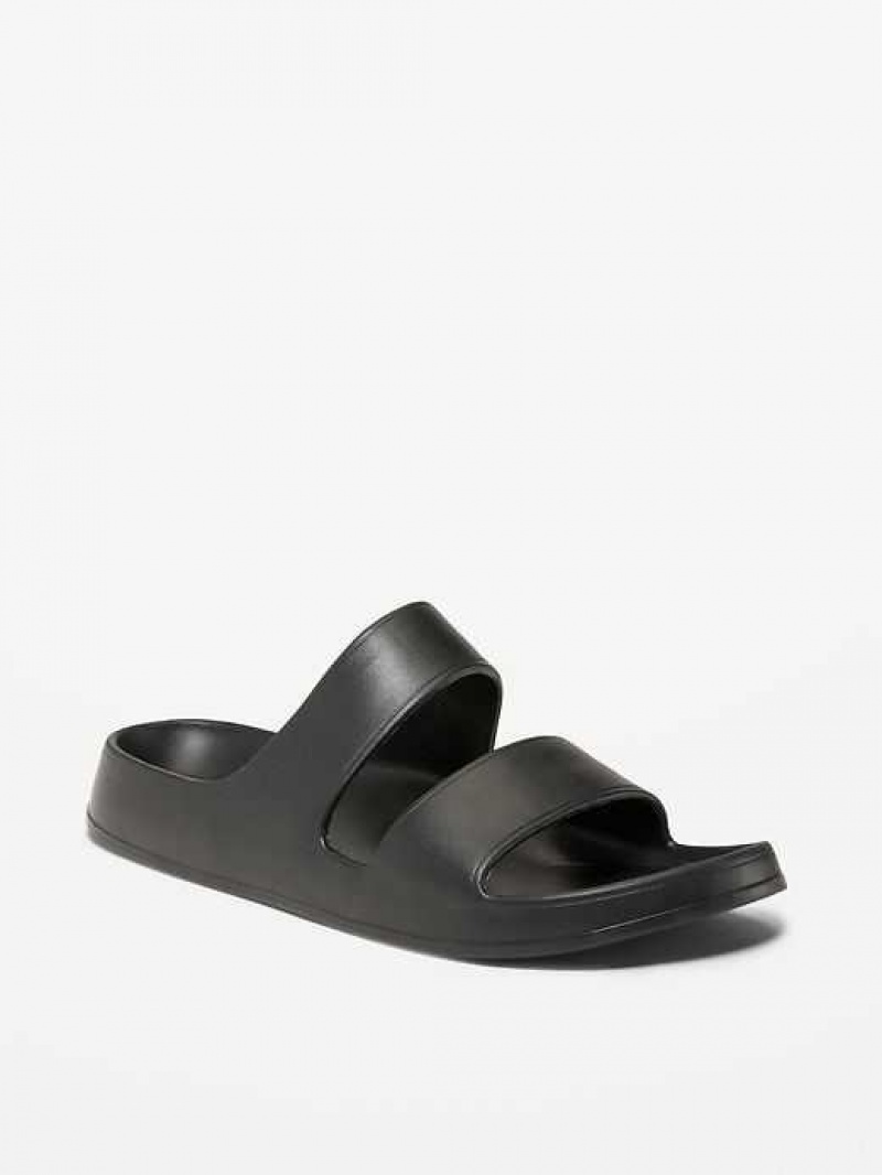 Old Navy Double-Strap Slide Sandals Black | ZVN459763