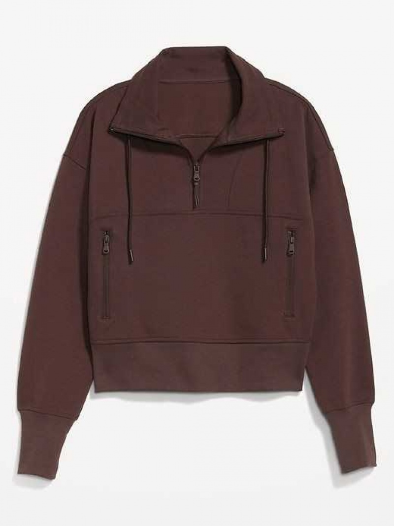 Old Navy Dynamic Fleece 1/2-Zip Sweatshirt French Roast | JGL689527