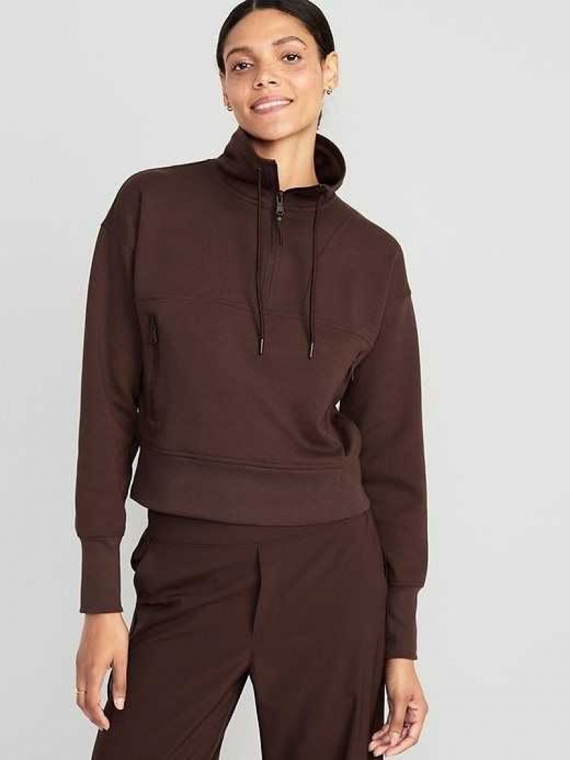 Old Navy Dynamic Fleece 1/2-Zip Sweatshirt French Roast | JGL689527