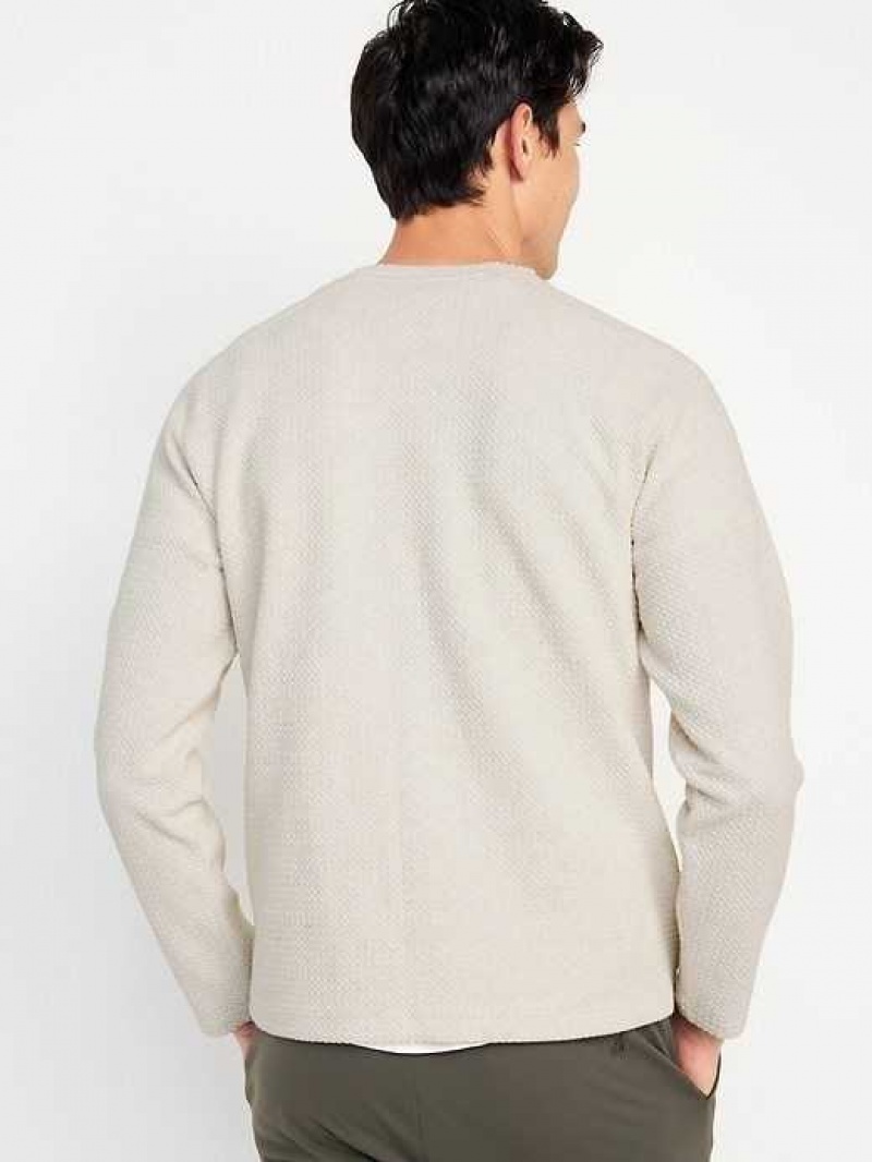 Old Navy Dynamic Fleece Crew-Neck Sweatshirt Beige | YDX564370