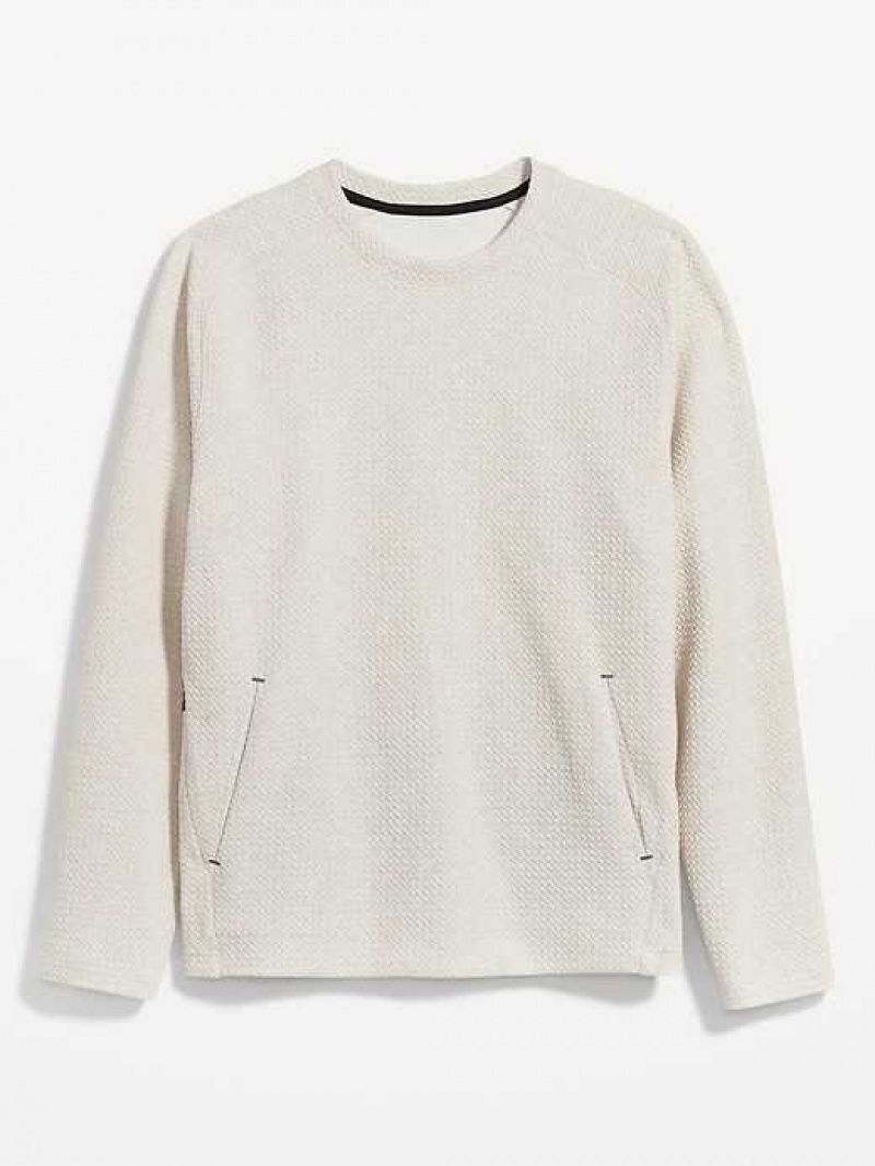 Old Navy Dynamic Fleece Crew-Neck Sweatshirt Beige | YDX564370