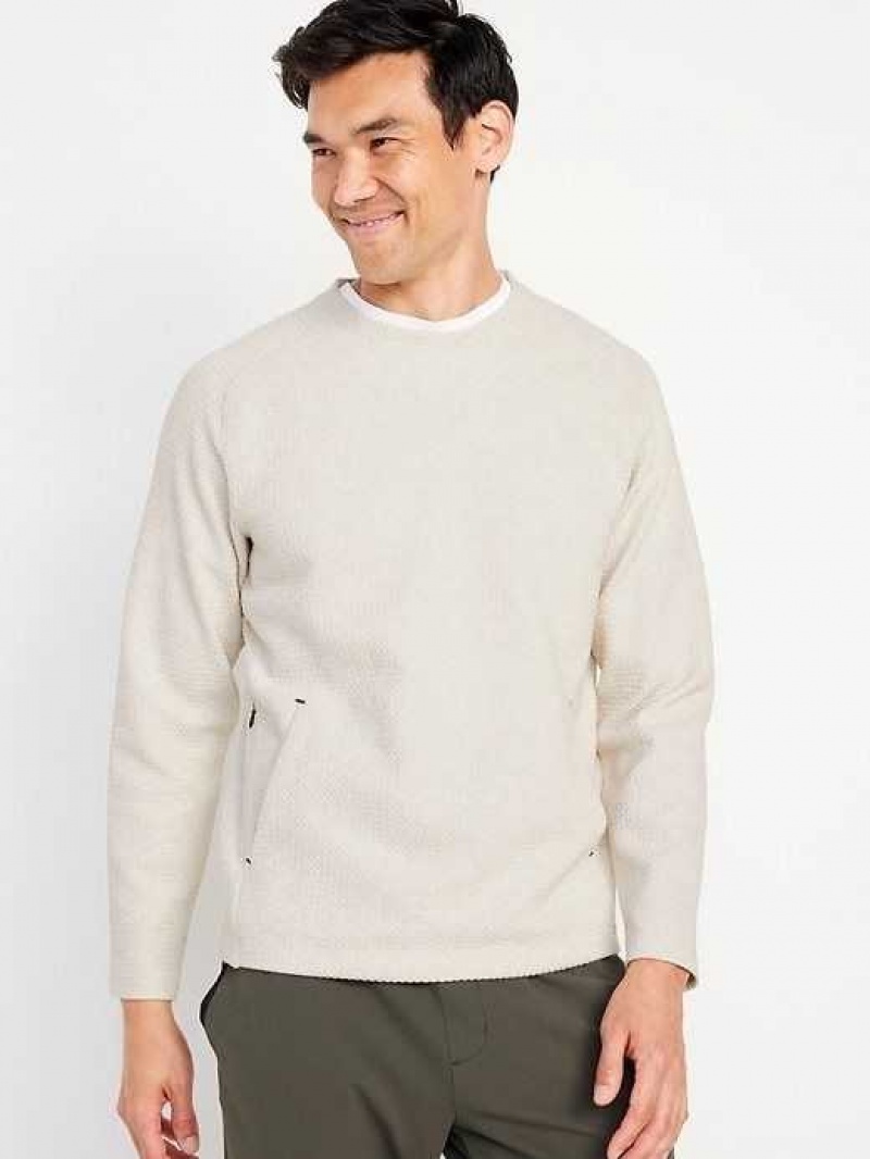 Old Navy Dynamic Fleece Crew-Neck Sweatshirt Beige | YDX564370