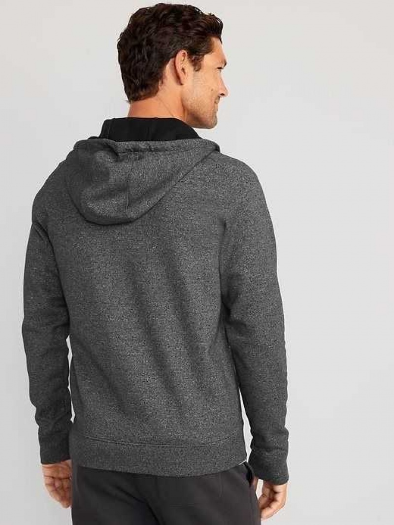 Old Navy Dynamic Fleece Hidden-Pocket Zip Hoodie Grey | WGU120836