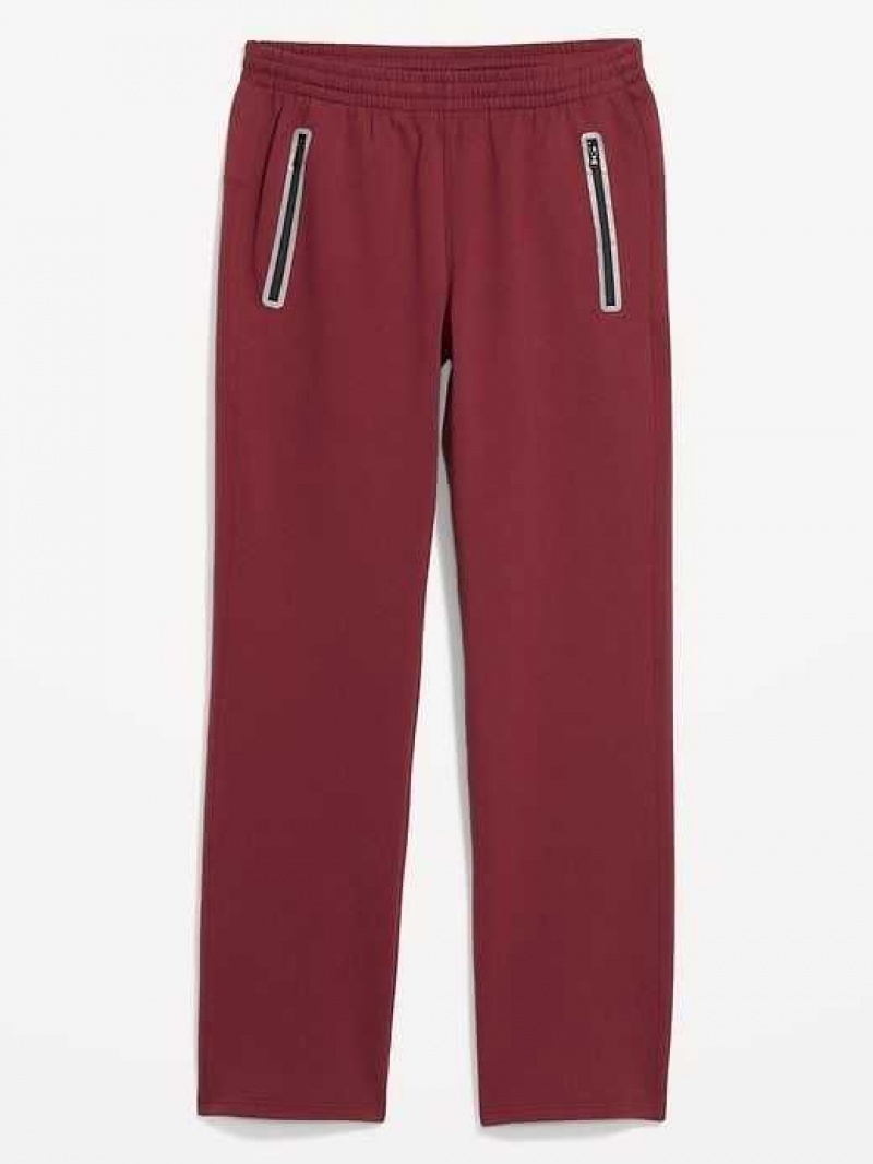 Old Navy Dynamic Fleece Straight-Leg Sweatpants Deep Red | SEG689235