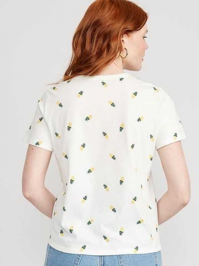 Old Navy EveryWear Crew-Neck Printed T-Shirt Pineapples | NHD986140