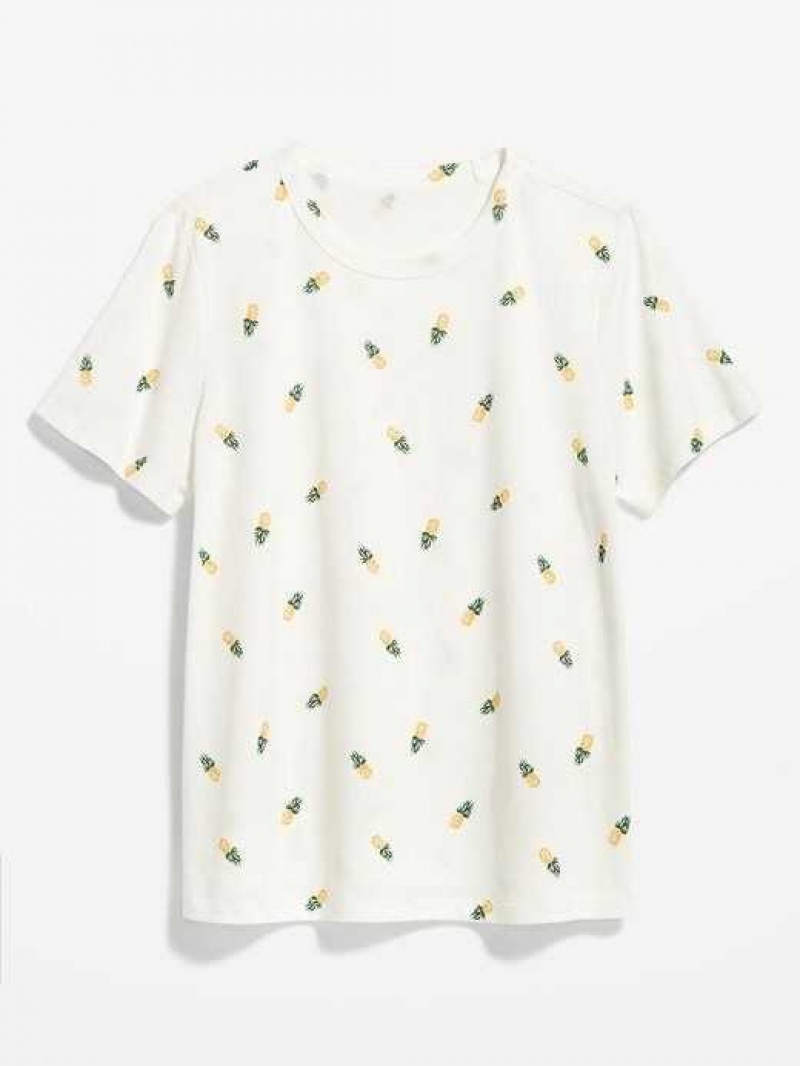 Old Navy EveryWear Crew-Neck Printed T-Shirt Pineapples | NHD986140