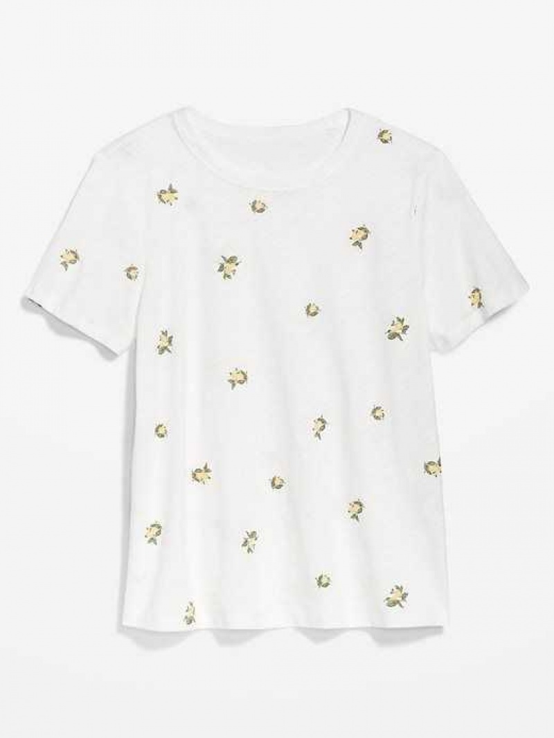 Old Navy EveryWear Crew-Neck Printed T-Shirt Lemons | CQL524138