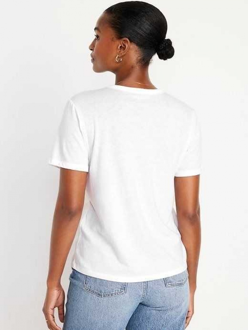 Old Navy EveryWear Graphic T-Shirt White | NFJ237590