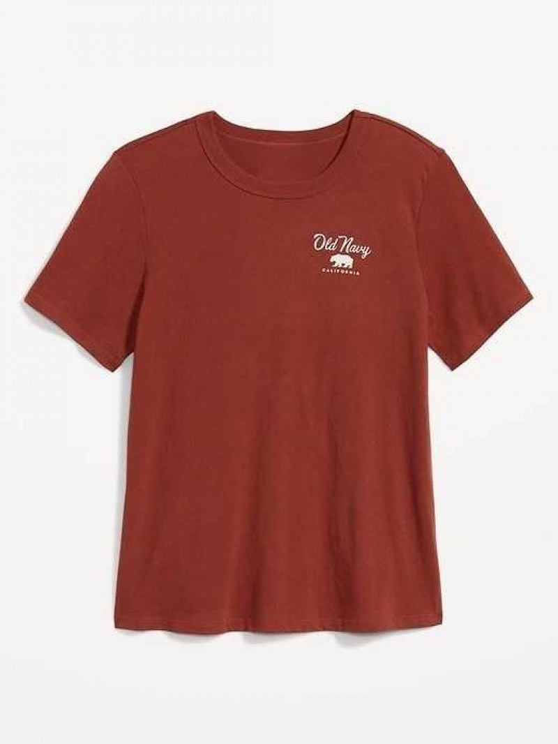 Old Navy EveryWear Logo Graphic T-Shirt Copper | LHW380672