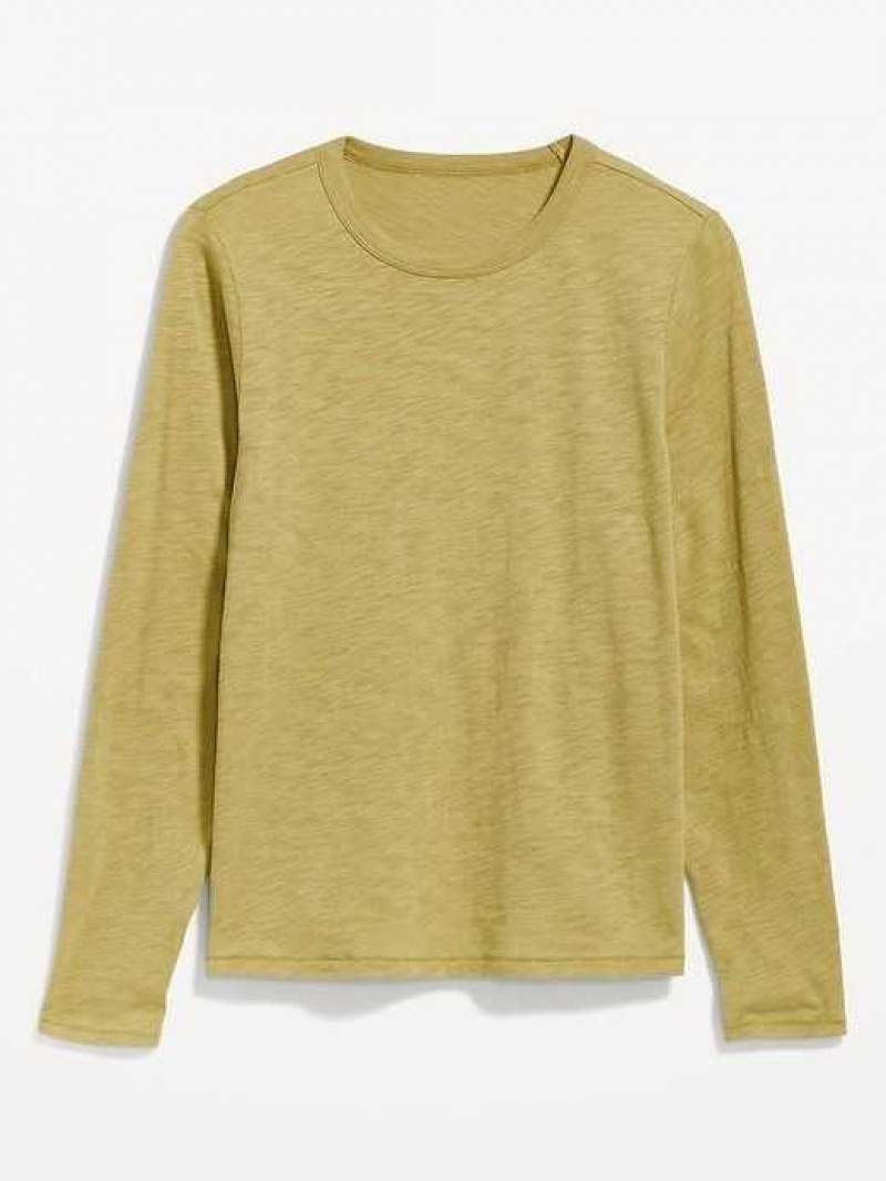 Old Navy EveryWear Long-Sleeve T-Shirt Olive | UGN045316