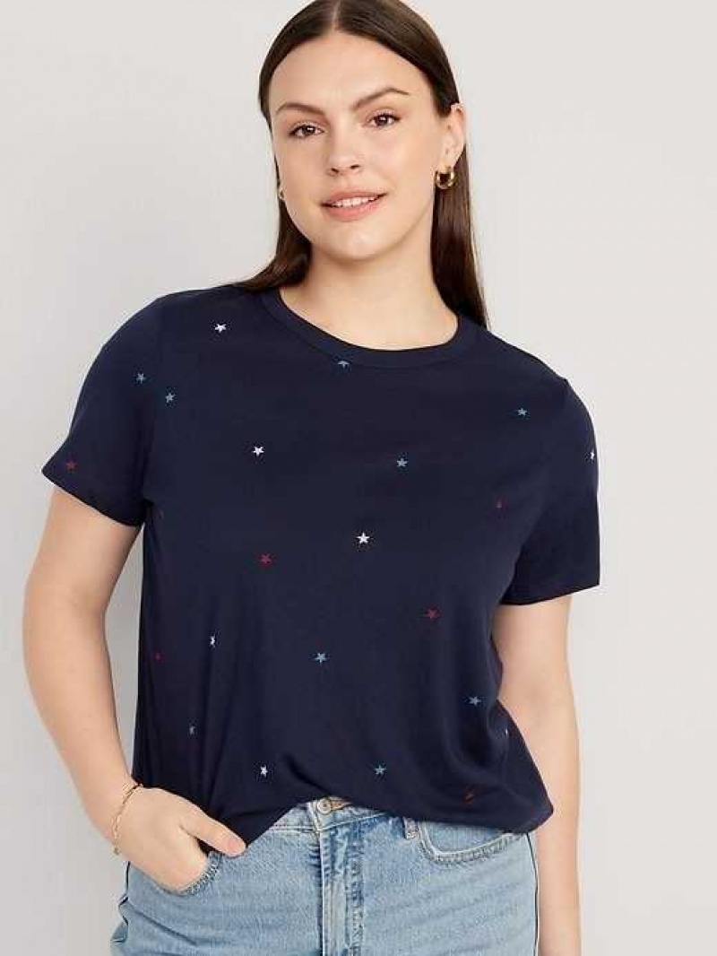 Old Navy EveryWear Printed Crew-Neck T-Shirt Americana Stars | MPR534071