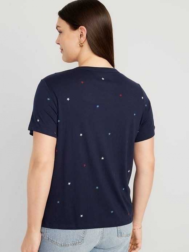 Old Navy EveryWear Printed Crew-Neck T-Shirt Americana Stars | MPR534071