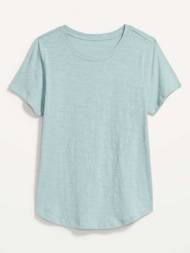 Old Navy EveryWear Slub-Knit T-Shirt Ionian Sea | SYH305817