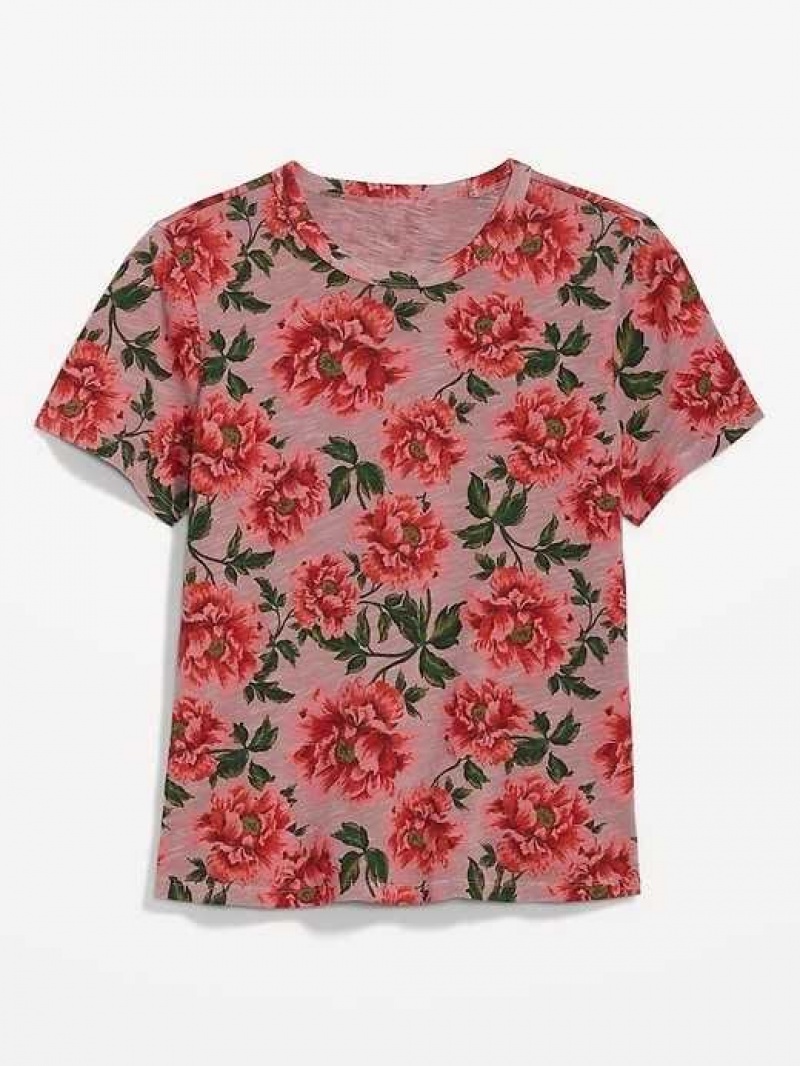 Old Navy EveryWear Slub-Knit T-Shirt Pink | HAT215473