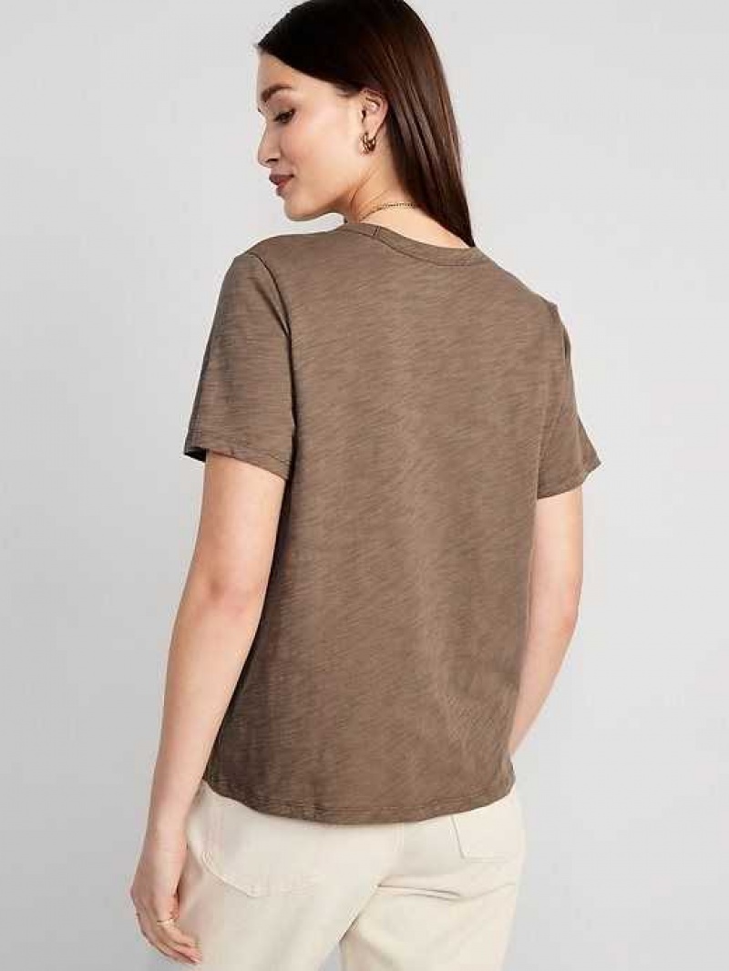 Old Navy EveryWear Slub-Knit T-Shirt Sedimentary | GHW123769