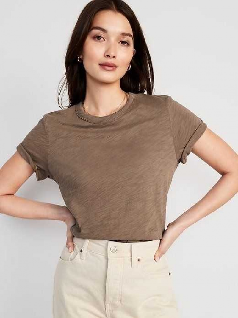 Old Navy EveryWear Slub-Knit T-Shirt Sedimentary | GHW123769