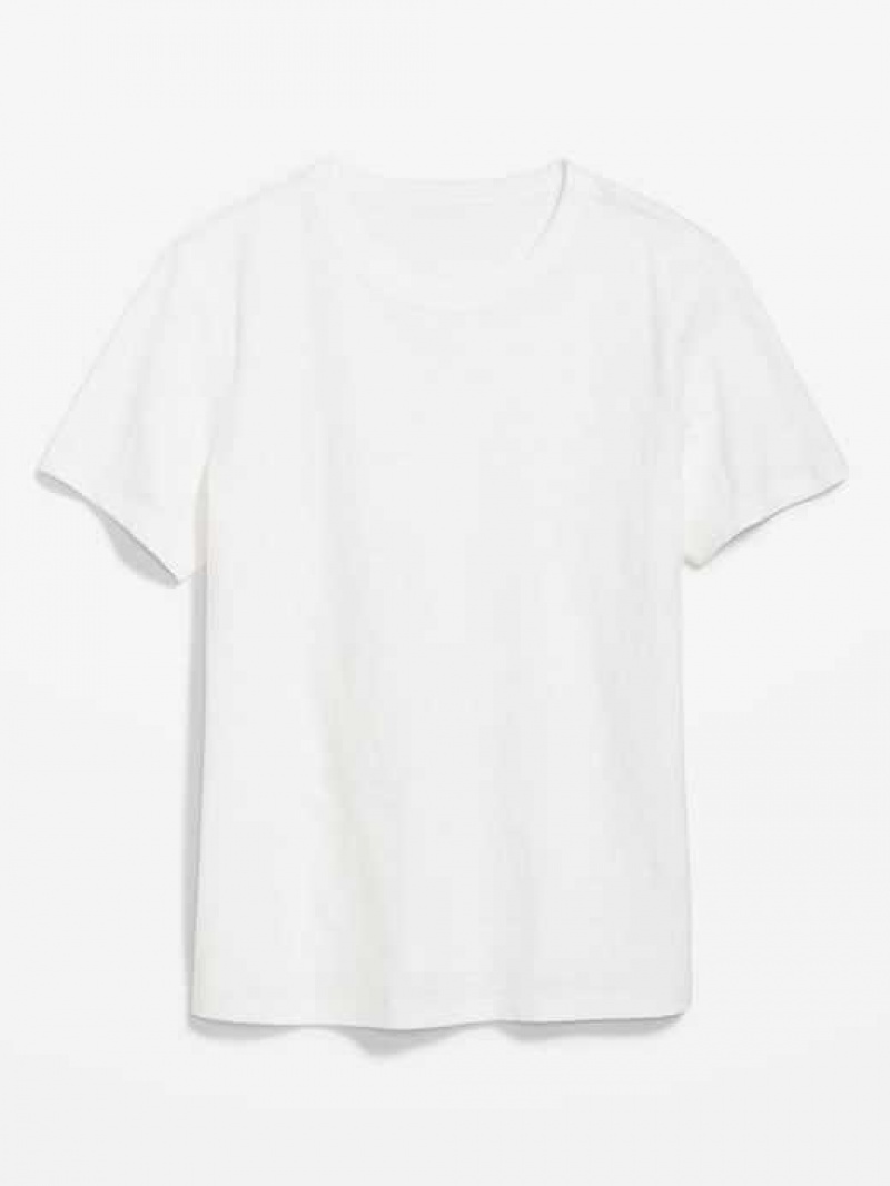 Old Navy EveryWear Slub-Knit T-Shirt White | SNX125034