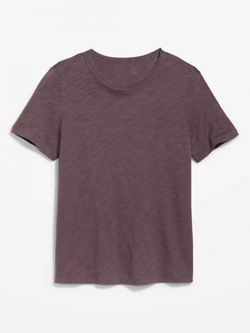 Old Navy EveryWear Slub-Knit T-Shirt Wild Currant | WSB382746