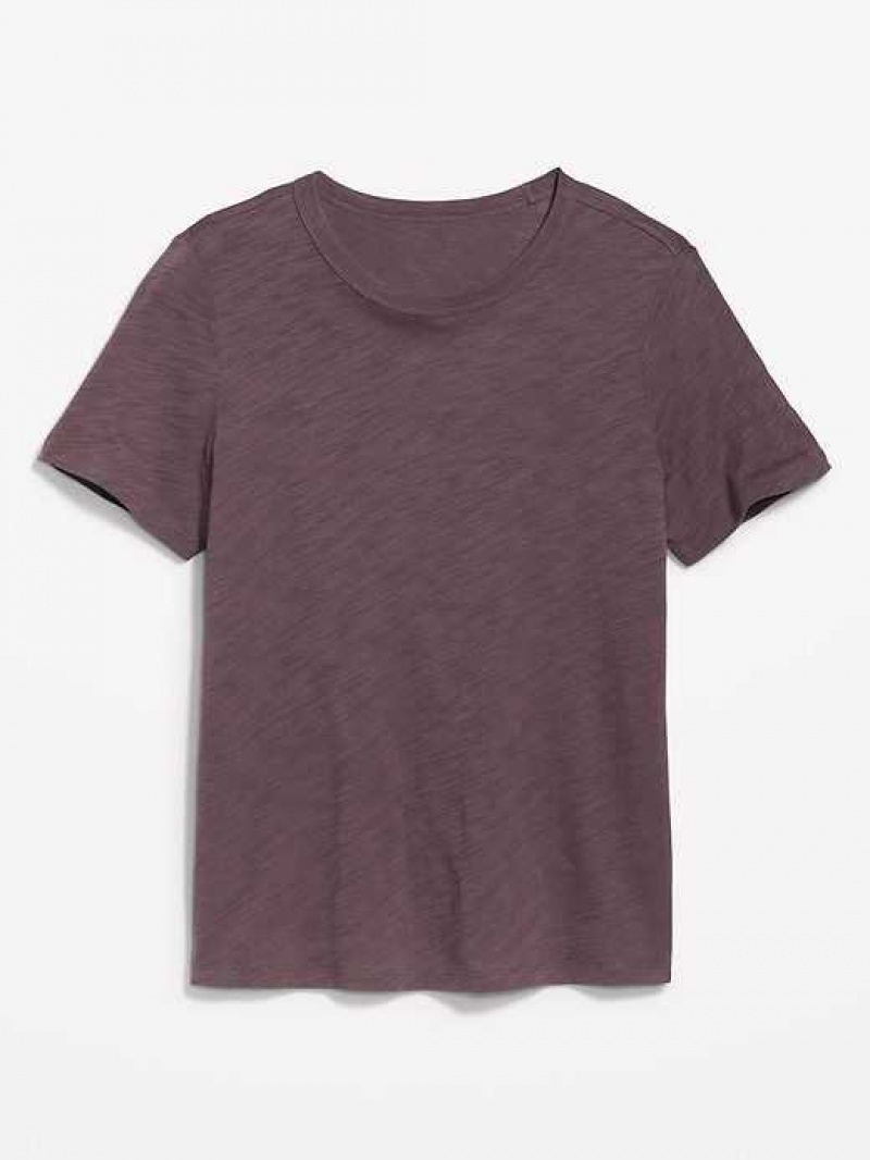 Old Navy EveryWear Slub-Knit T-Shirt Wild Currant | WSB382746