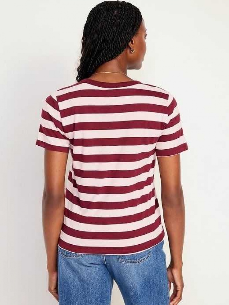 Old Navy EveryWear Striped T-Shirt Pink Stripes | YDB516438