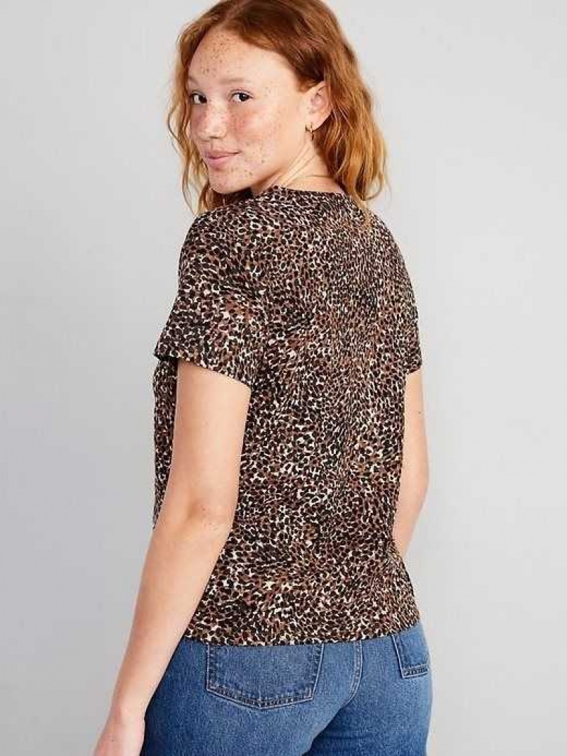 Old Navy EveryWear V-Neck Printed T-Shirt Wild Spots | DHF174052