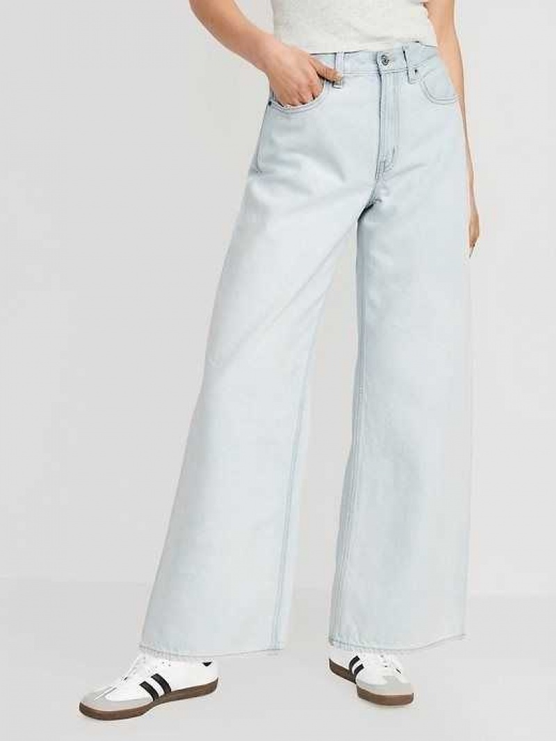 Old Navy Extra High-Waisted Baggy Wide-Leg Non-Stretch Jeans Wynne | XJK820135