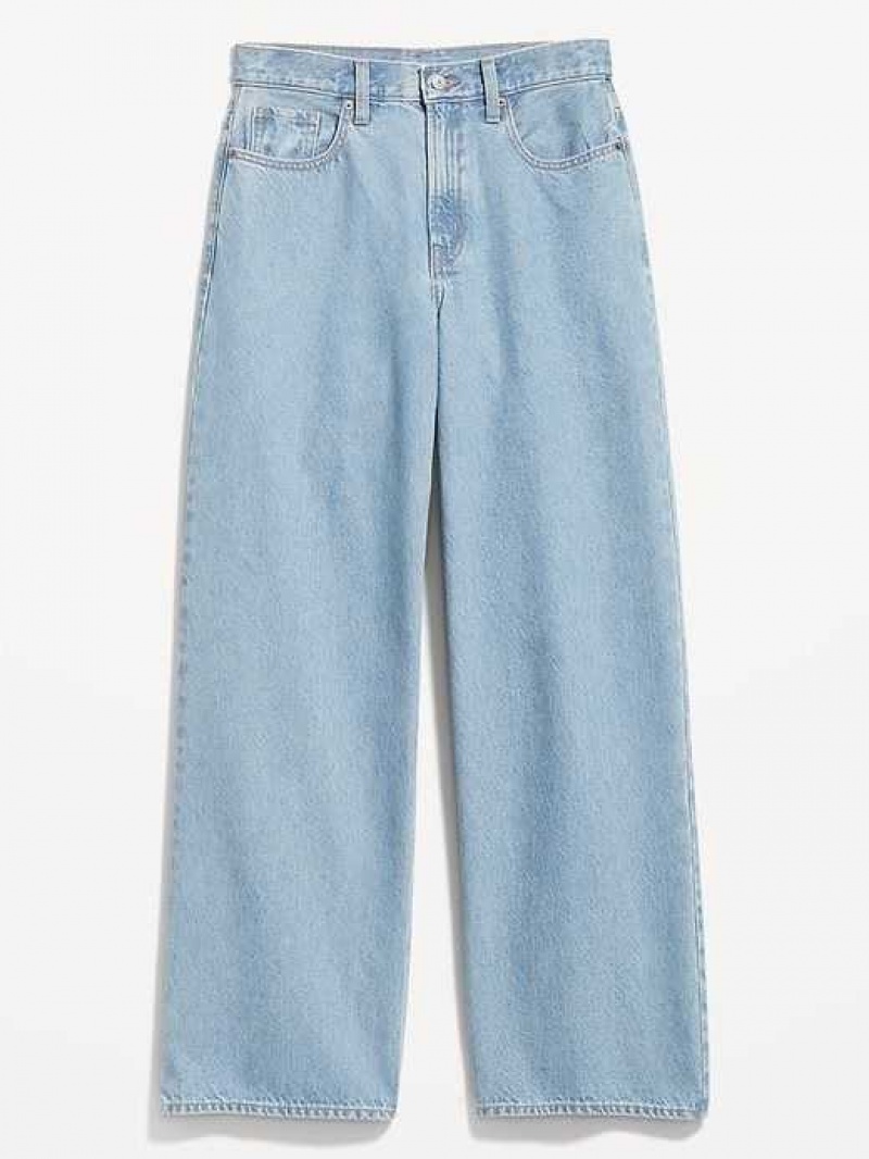 Old Navy Extra High-Waisted Baggy Wide-Leg Non-Stretch Jeans Clancy | VZC436029